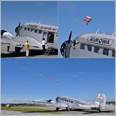 Auch die JU 52 war in Wels dabei...