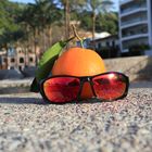Auch die Orange genießt die Sonne