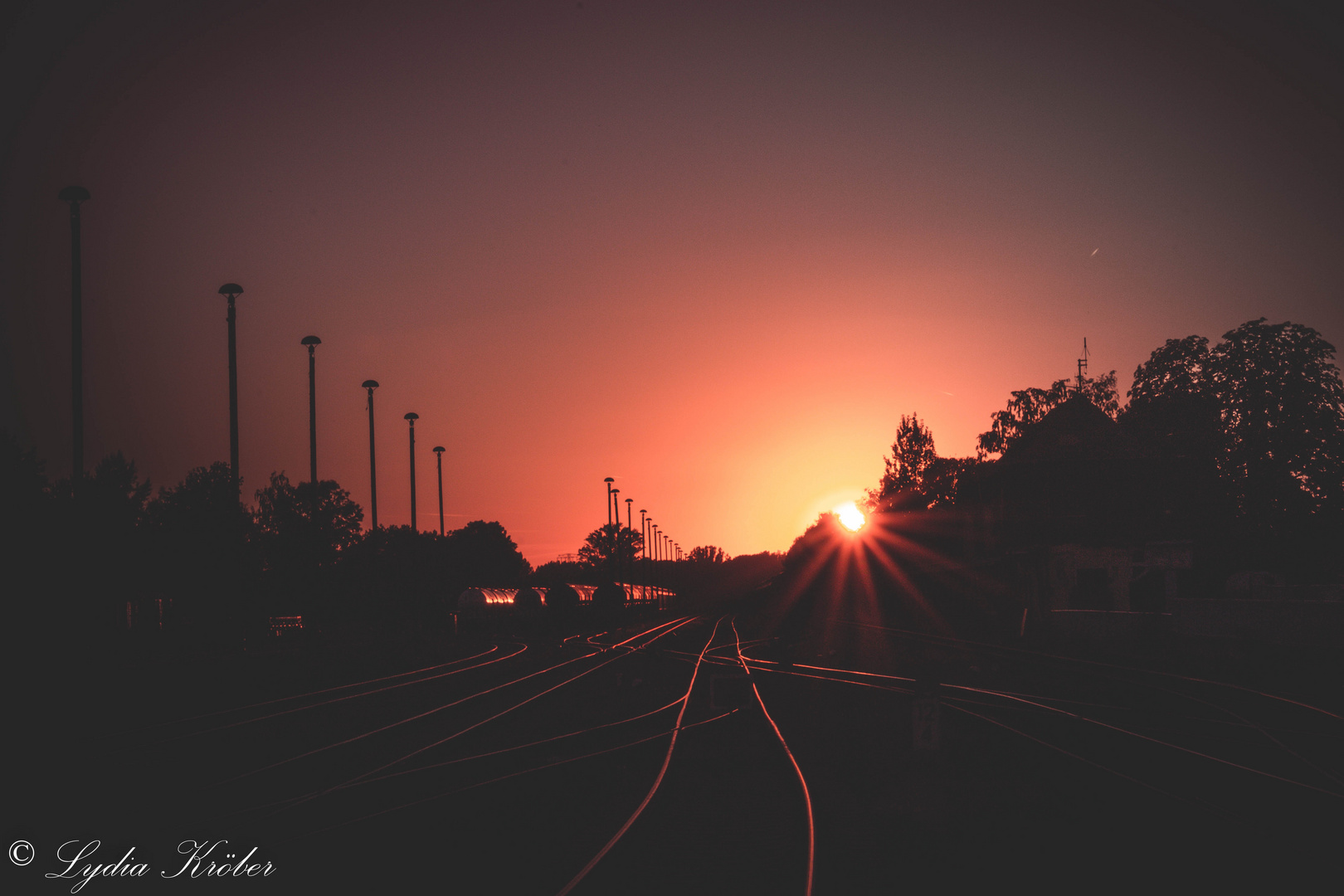 Auch die Sonne macht Feierabend