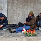 Auch die Straße "feiert" die Weihnachtszeit