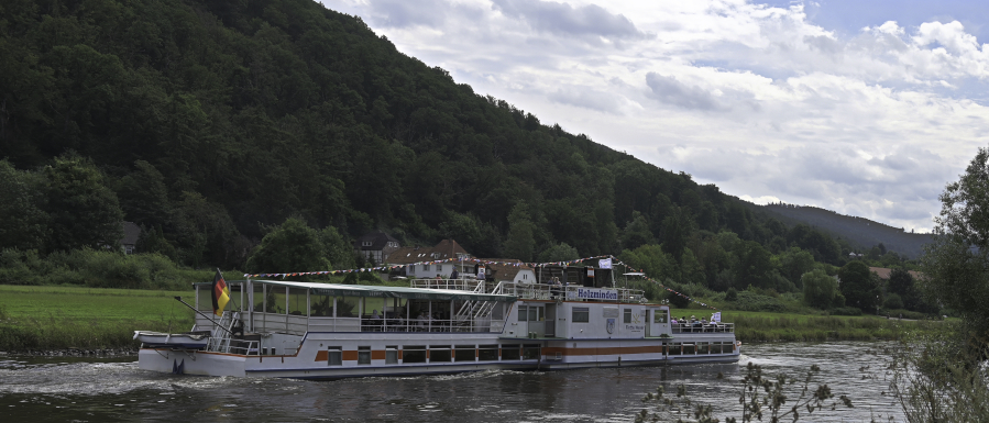 Auch die weisse Flotte war hier unterwegs