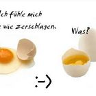 Auch Eier haben ihre Probleme. :-)