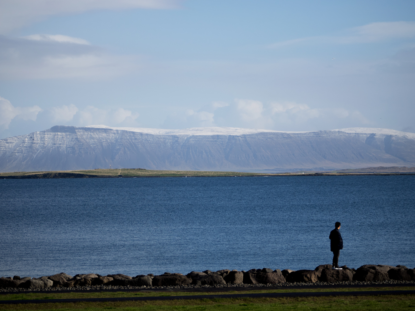 (Auch) ein Tourist in Reykjavik