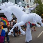 Auch Einhörner traben mit beim CSD