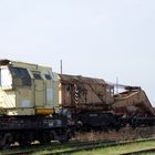 Auch Eisenbahndrehkrähne sind in der Fahrzeugsammlung.....