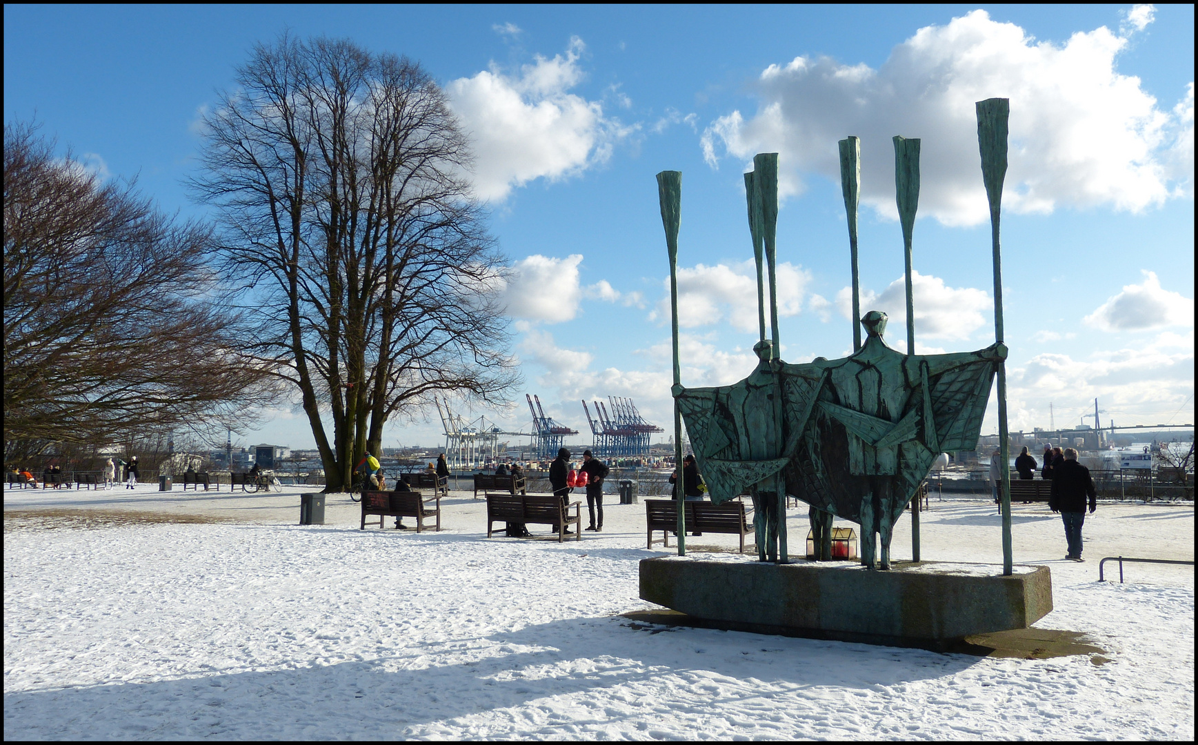 Auch Hamburg kann Winter