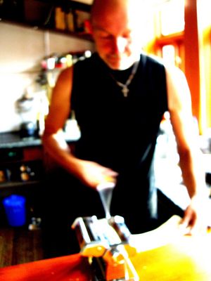 auch heute wieder an der Kurbel