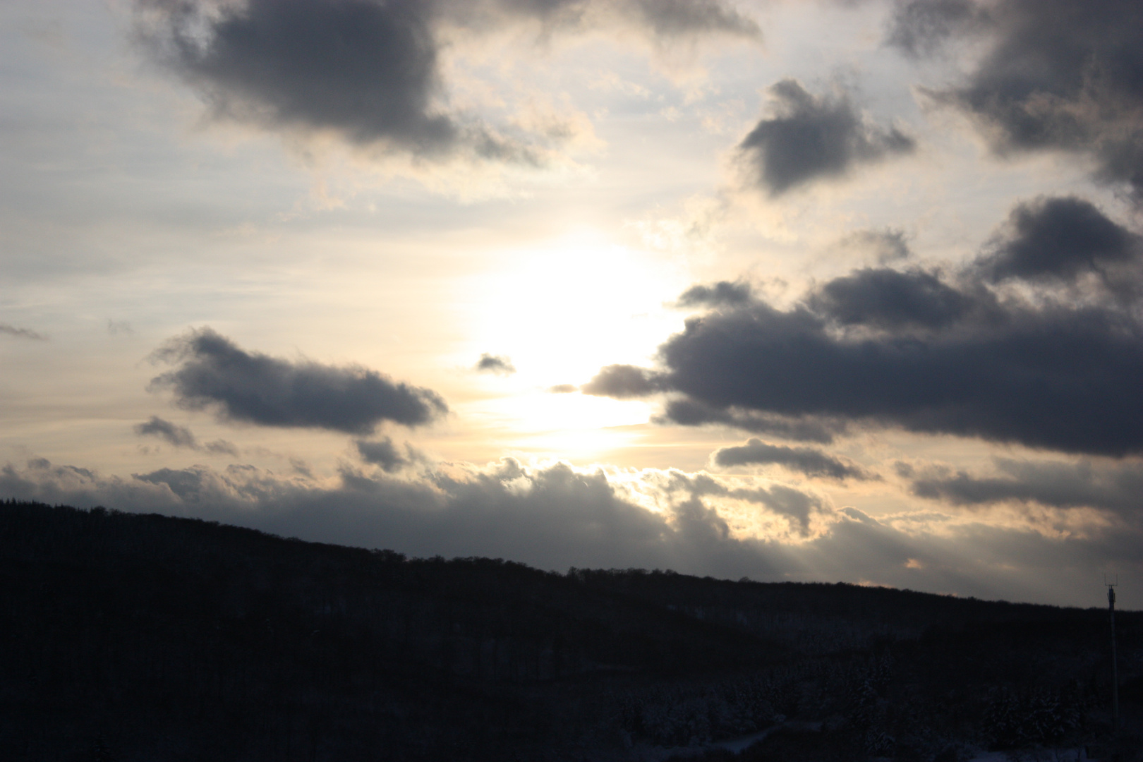 Auch im kaltem Deutschland gibt es schöne sonnenuntergänge...