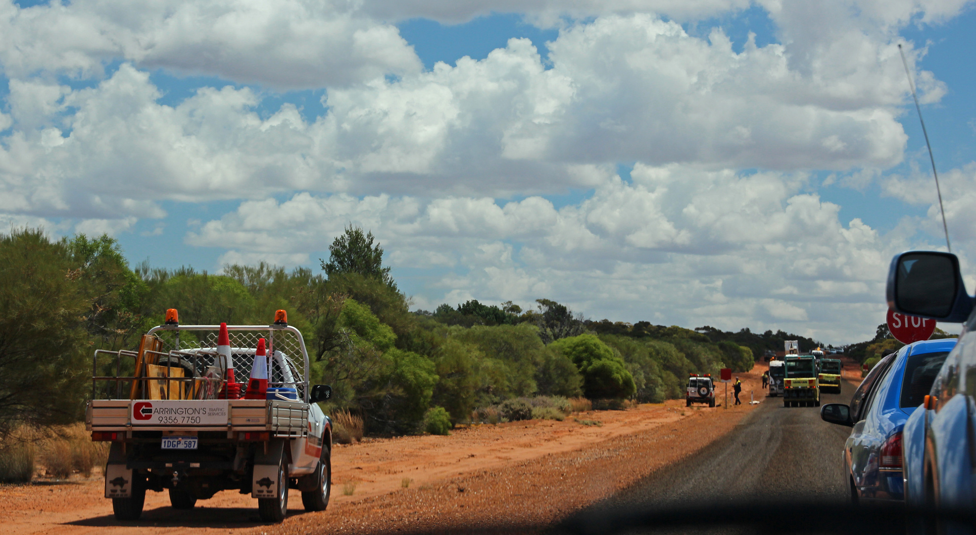 Auch im Outback gibt es Stau!