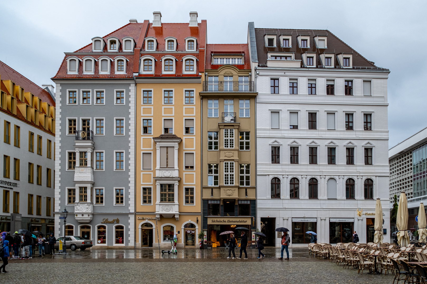 Auch im Regen ist Dresden attraktiv