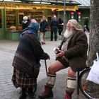 Auch im Winter trägt Mann dicke Socken