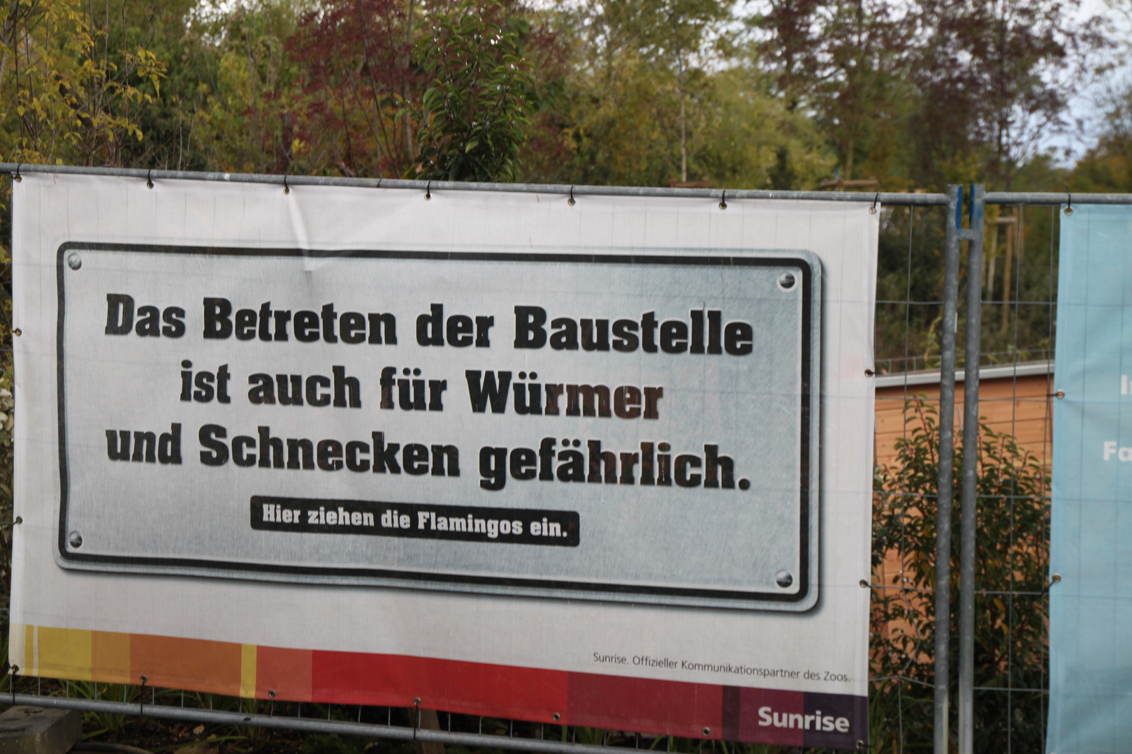 Auch im Zoo hat man Humor