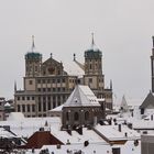 Auch in Augsburg hat heute der Winter Einzug gehalten ........