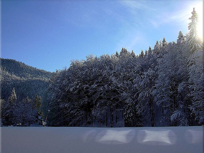 Auch in Bayern fiel der Schnee