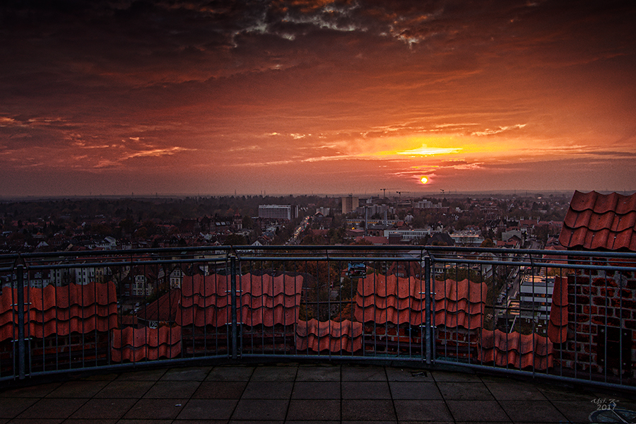 Auch in Lüneburg geht die Sonne unter