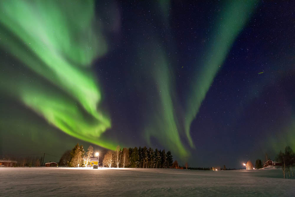 auch in Nordschweden tanzen die Lichter