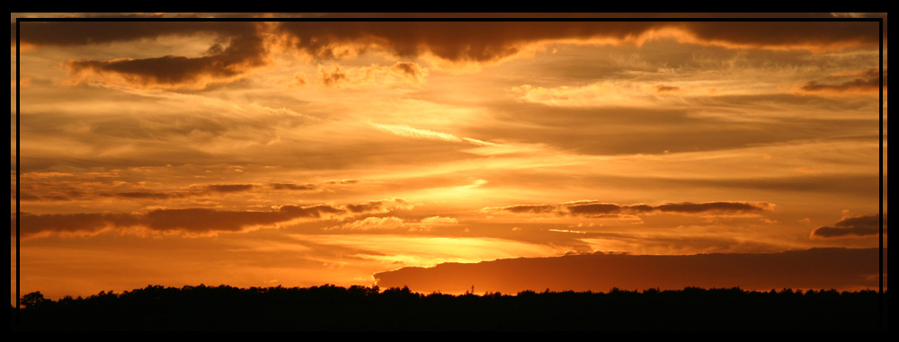 Auch in Rheinhessen kann die Sonne schön untergehen...