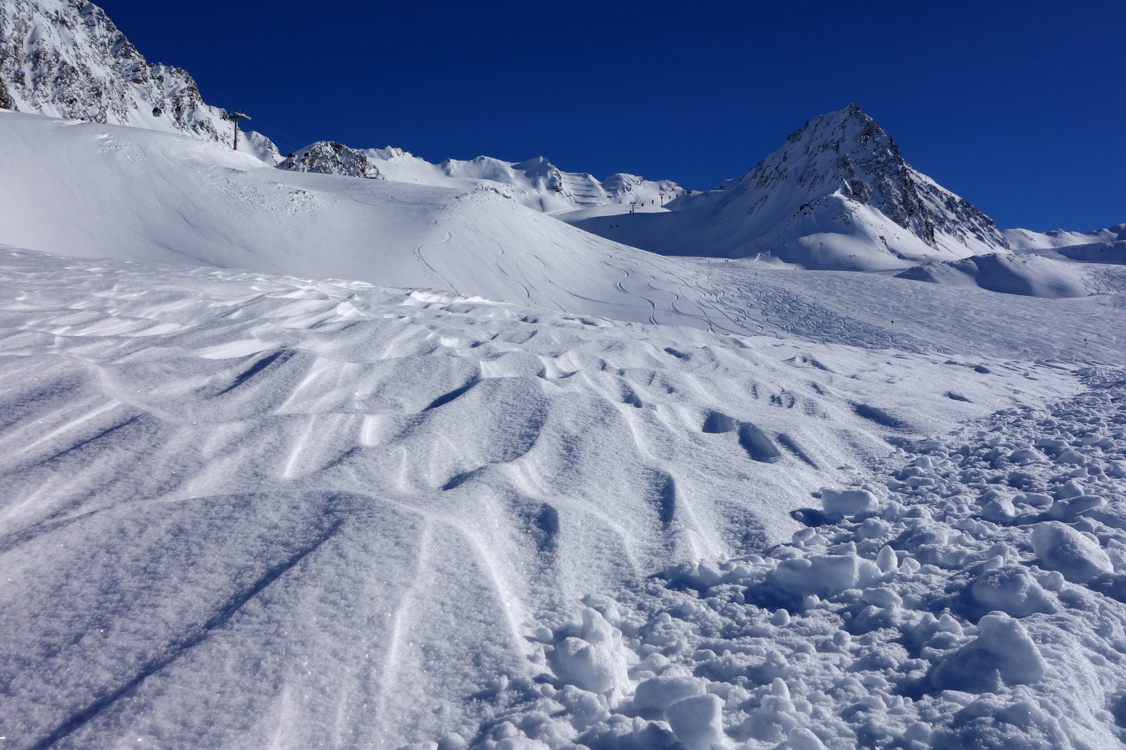 auch mitten im Skigebiet