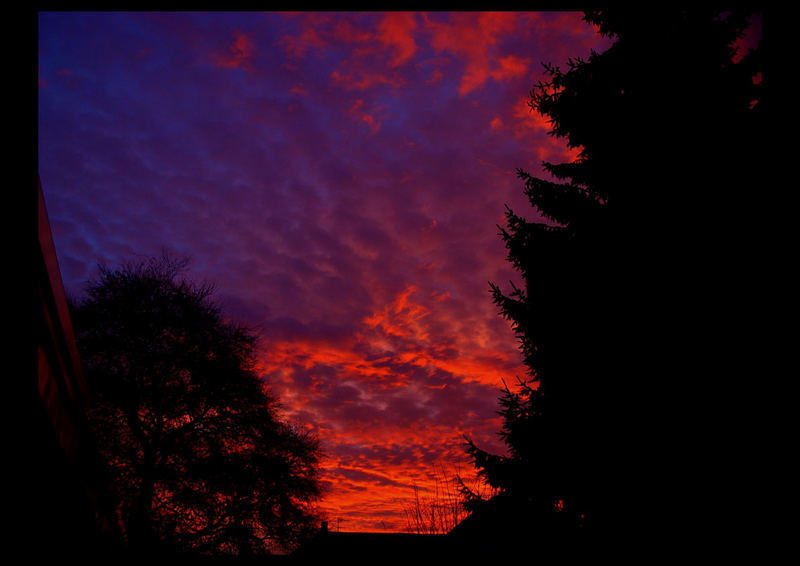 Auch Morgenrot kann schön sein