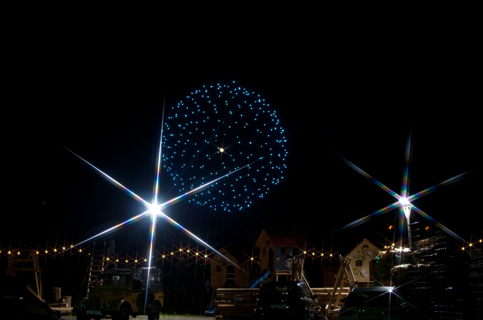 Auch Nachts leuchtet der Himmel