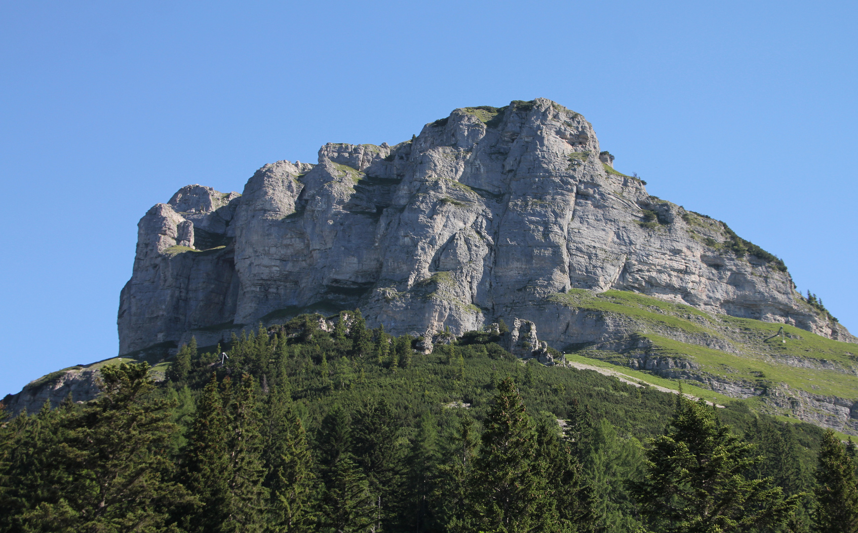 Auch per Klettersteig