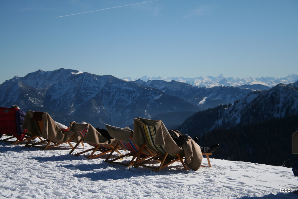 Auch so kann man den Winter genießen.