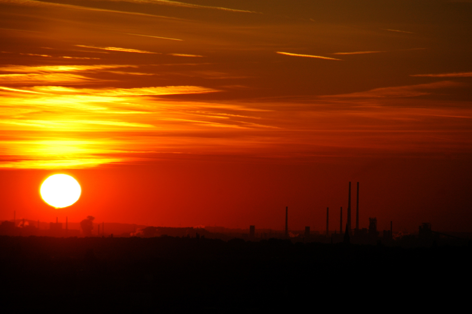 auch Sonnenuntergang!