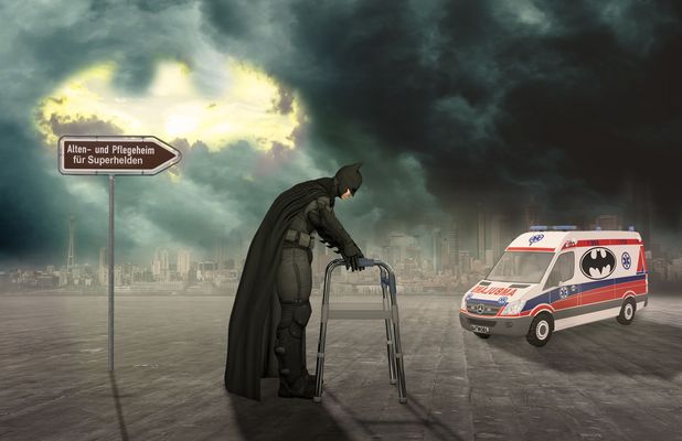 Auch Superhelden werden alt