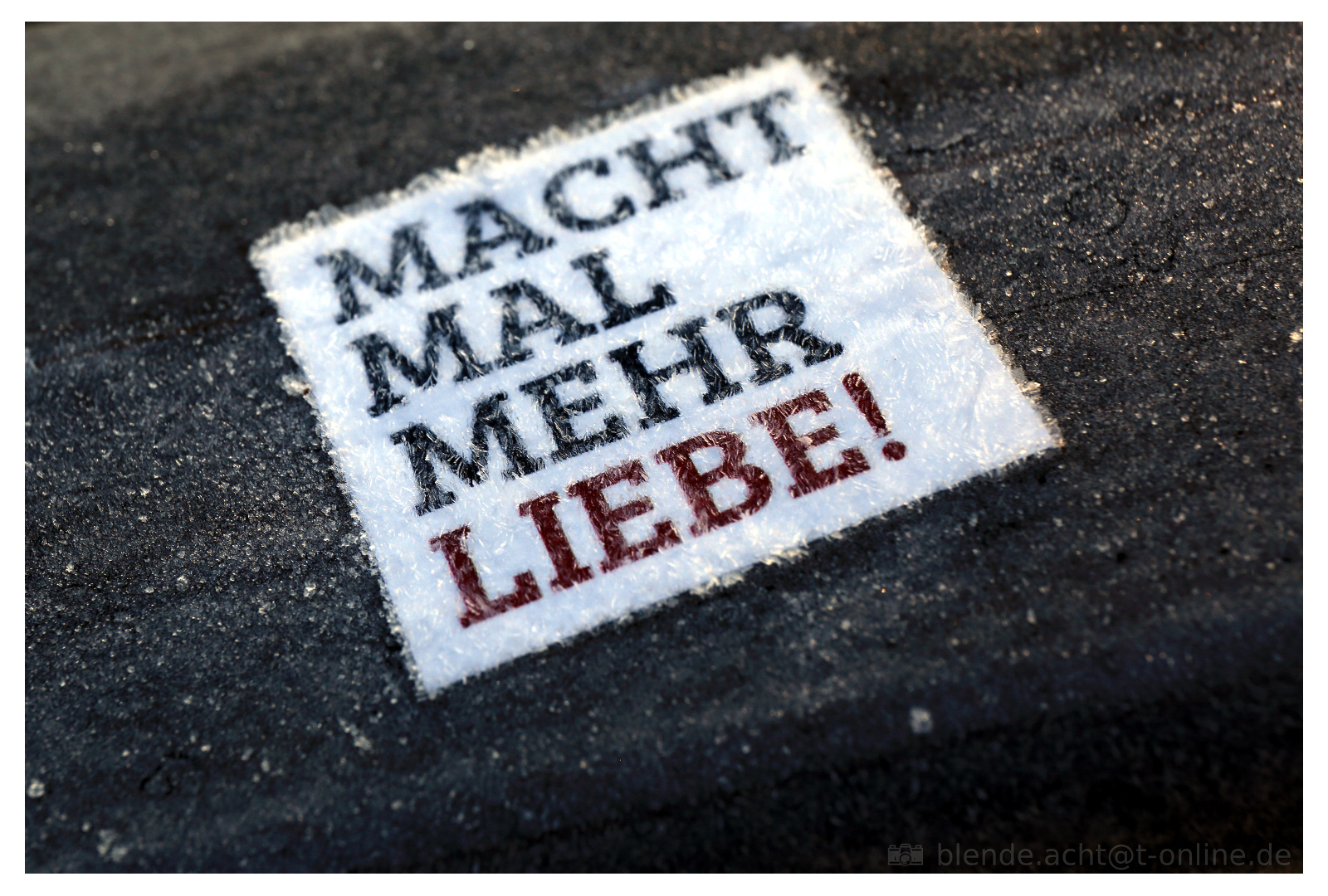 Auch wenn es kalt ist... Foto & Bild emotionen, liebe, romantik