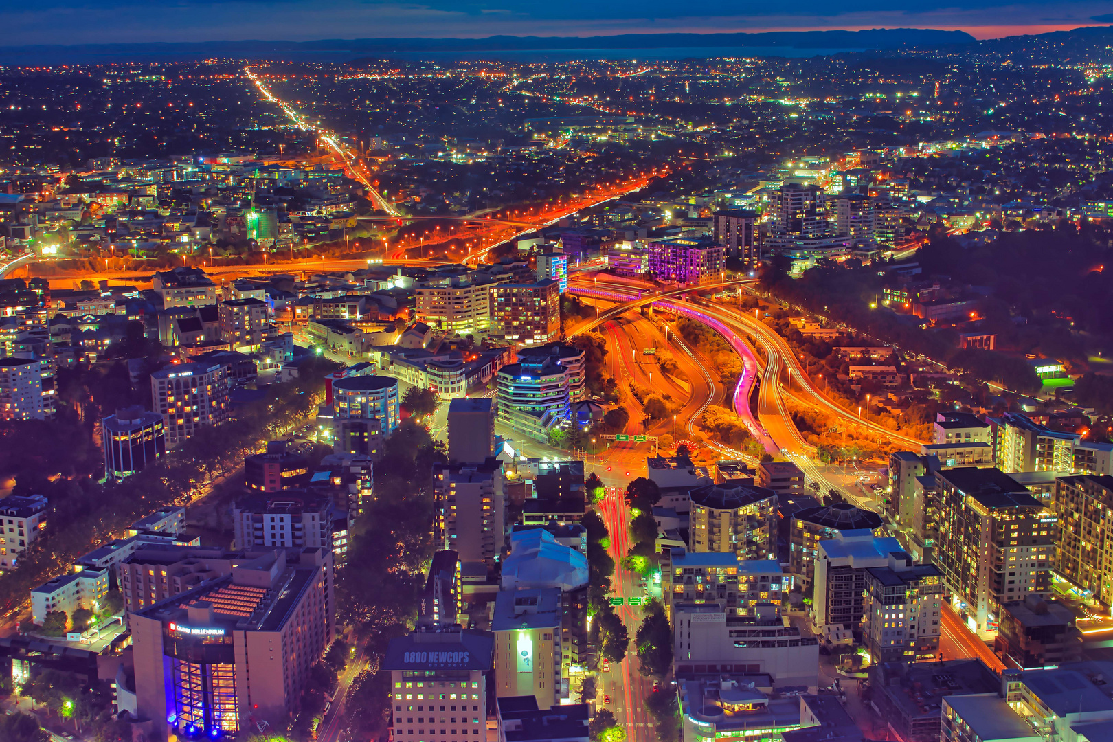 Auckland am Abend