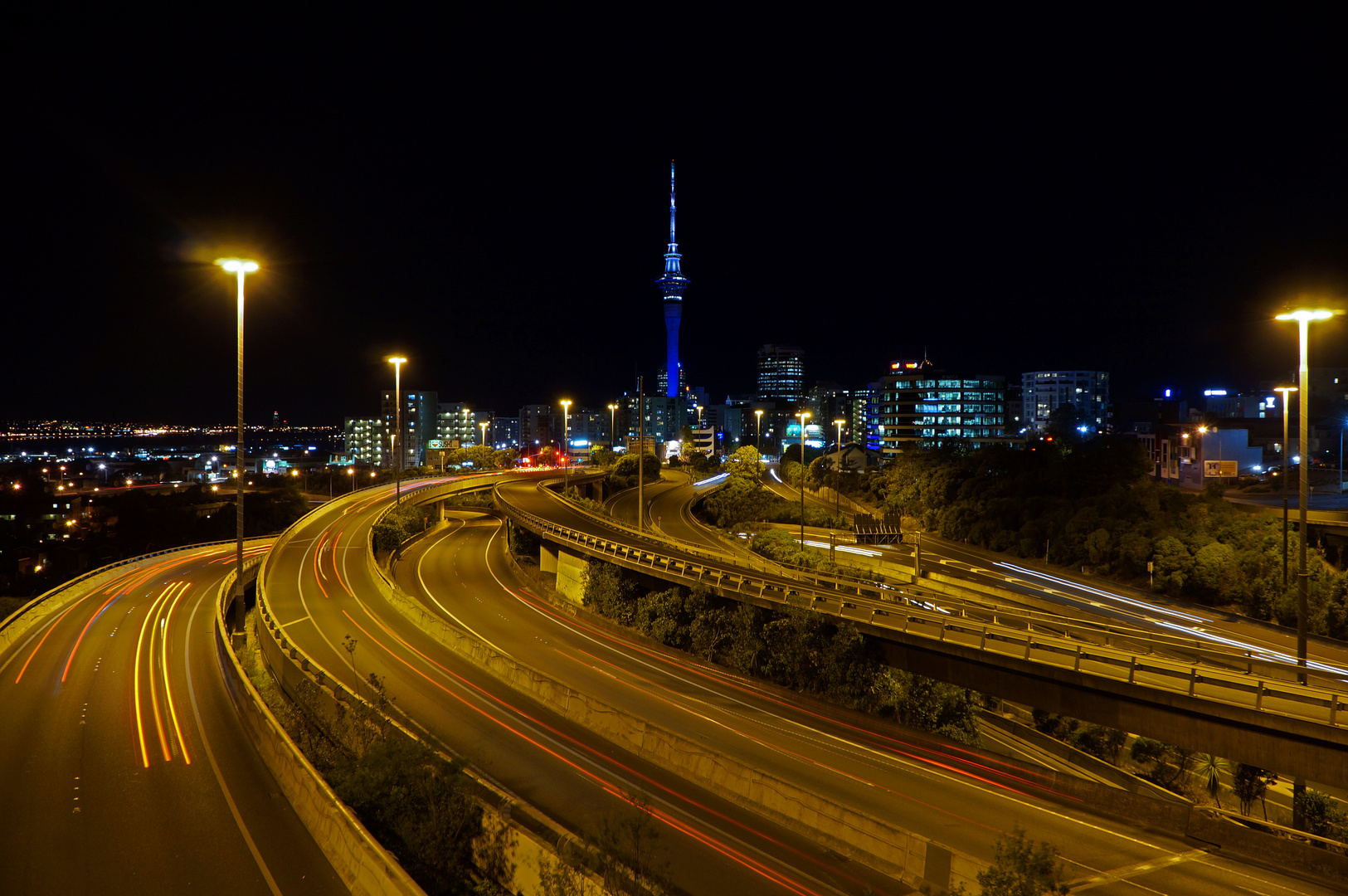 Auckland at night