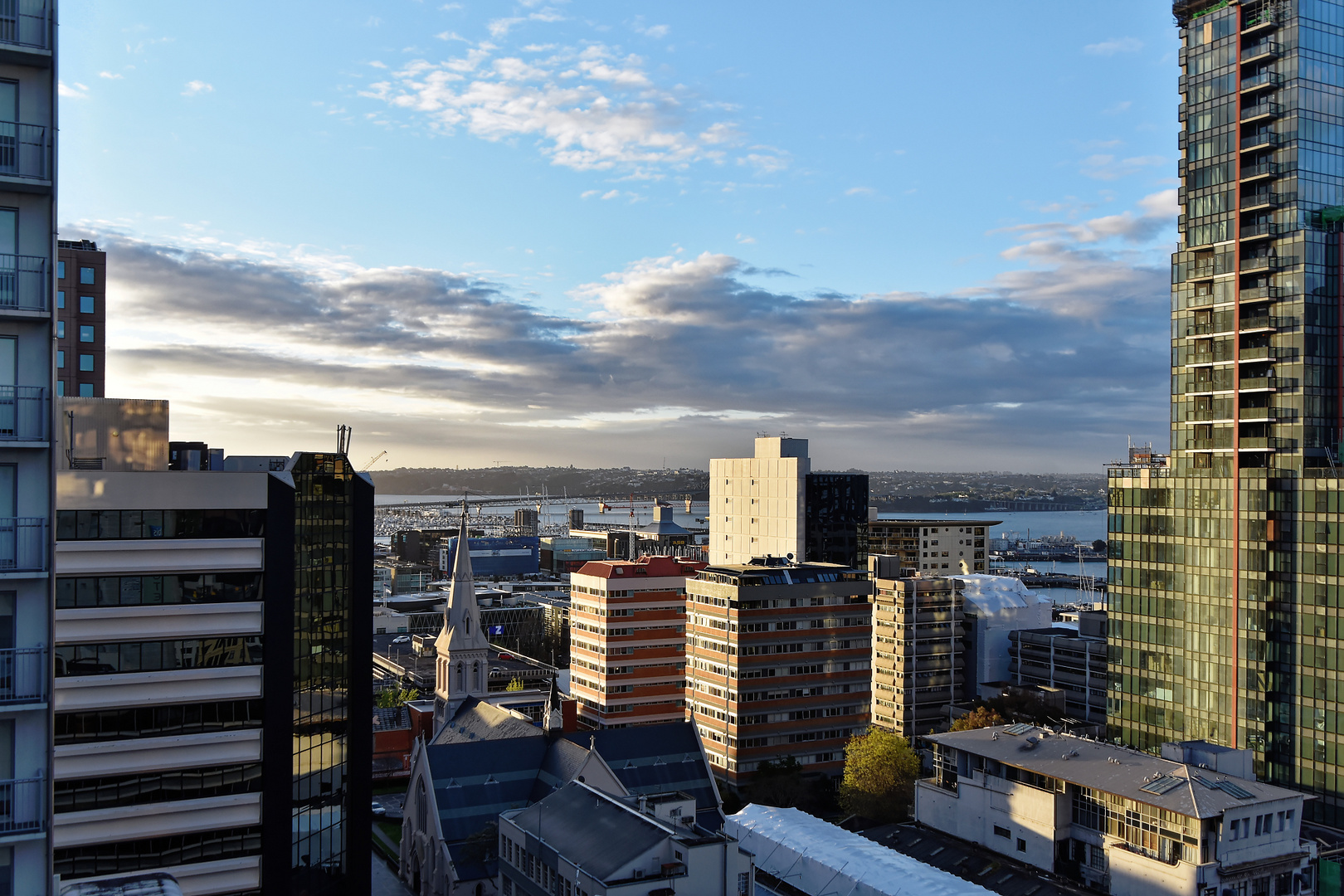 Auckland: Blick aus dem Hotelfenster