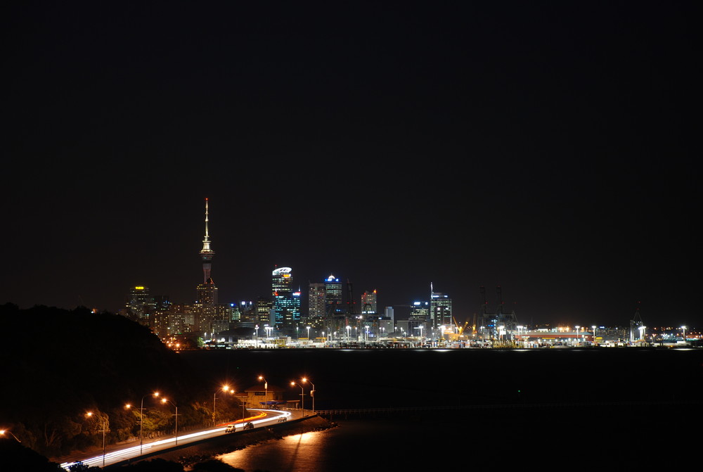 Auckland Harbour by Night