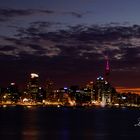 Auckland in der Abenddämmerung