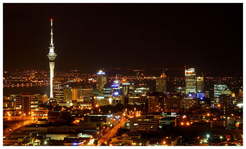 Auckland Skyline from Mt. Eden