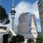 Auckland Skytower und St. Patricks Church