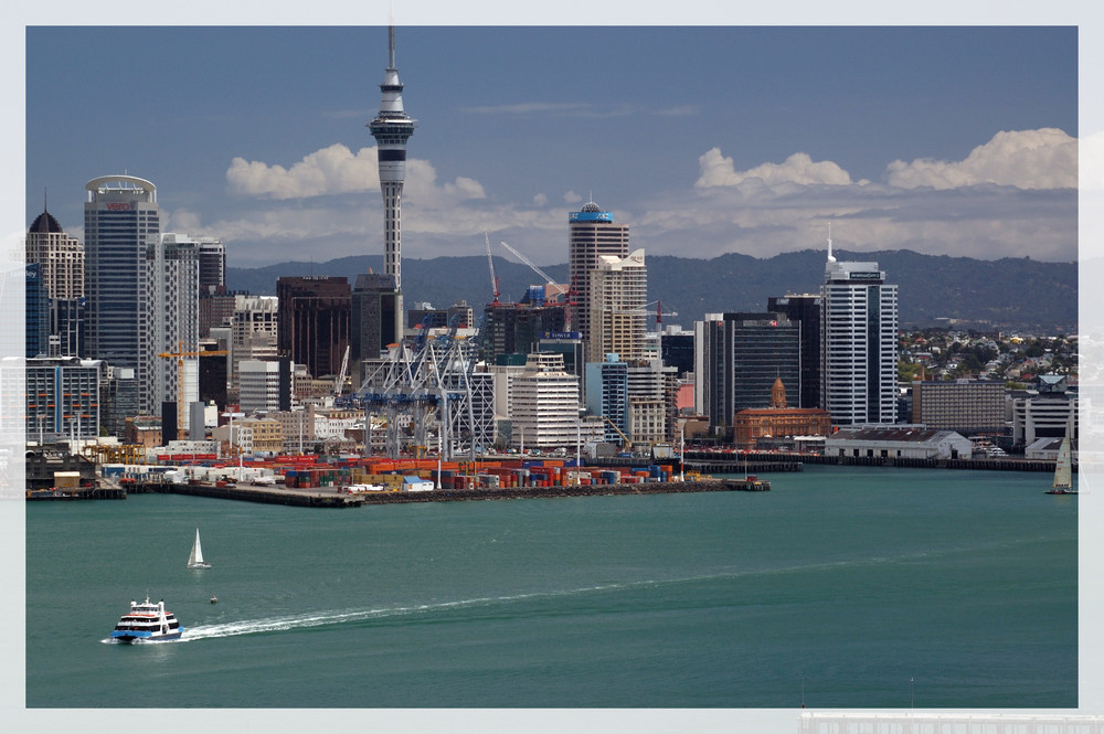 Auckland, Stadt am Wasser von Foto-Bine 