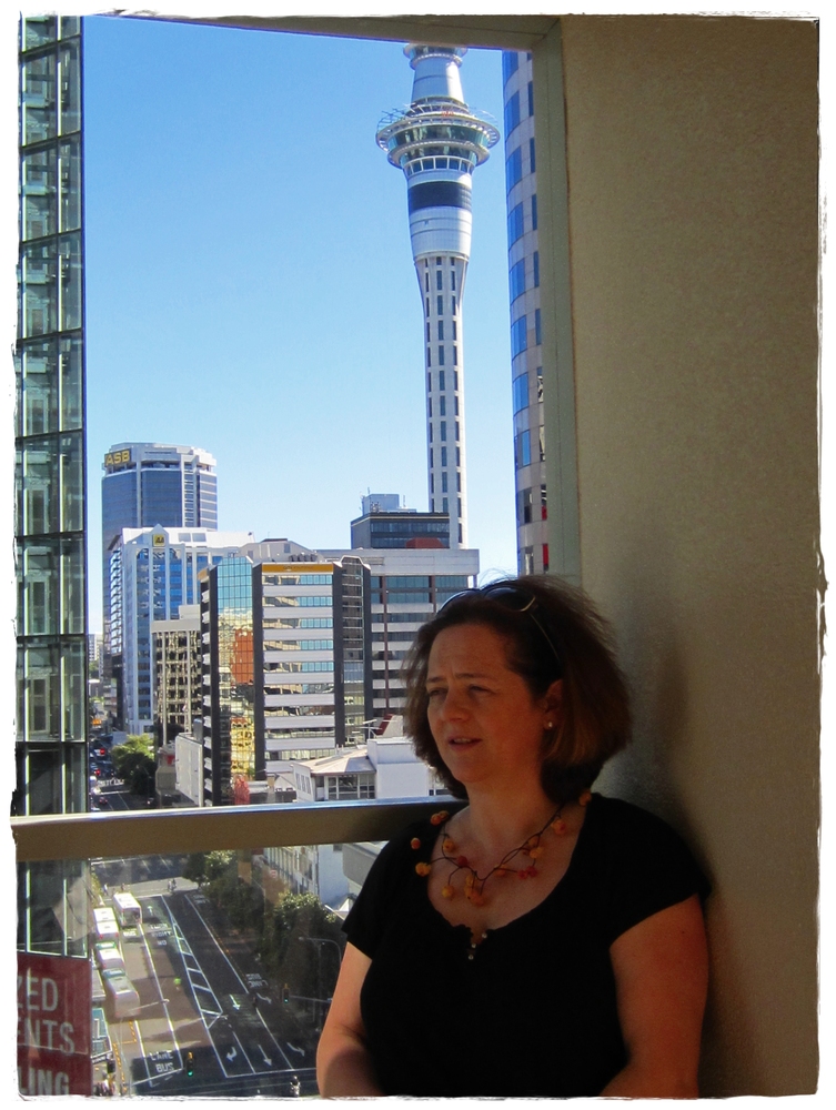 Auckland vom Balkon