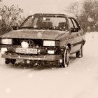 Audi 80 im Winter 2