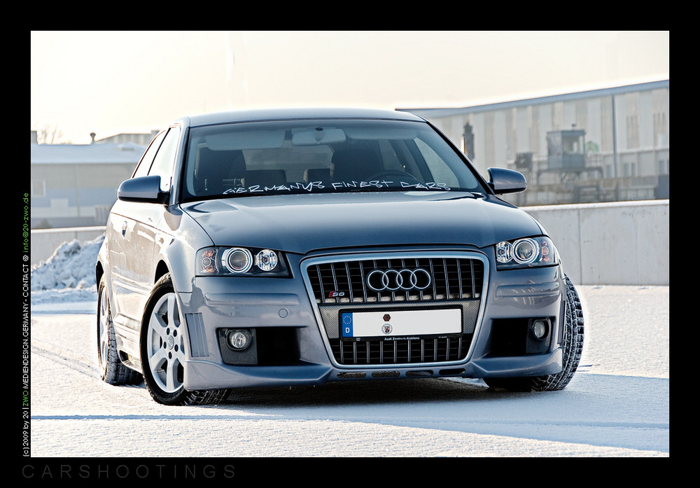 Audi A3 on a Snow Track