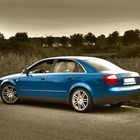 Audi A4 black & white & blue