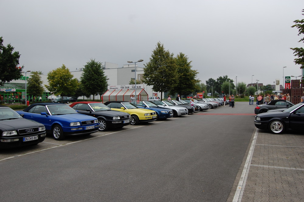 Audi Cabrio Schlössertour 2009 vor dem Start