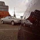 Audi Cabriolets bei Regen