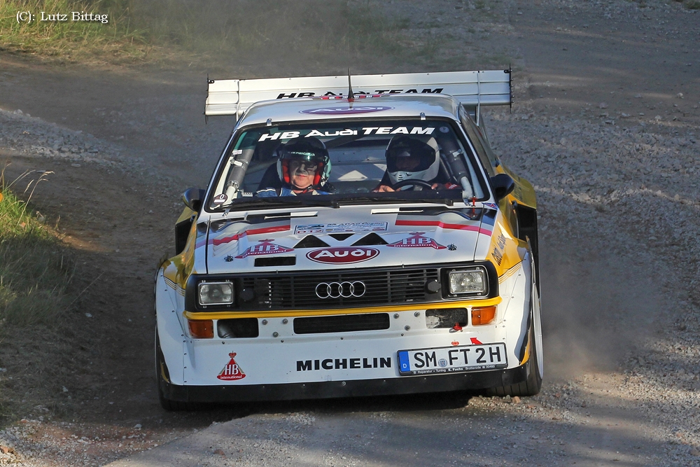 Audi Quattro S1 auf Schotter