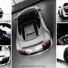 Audi R8 Collage white