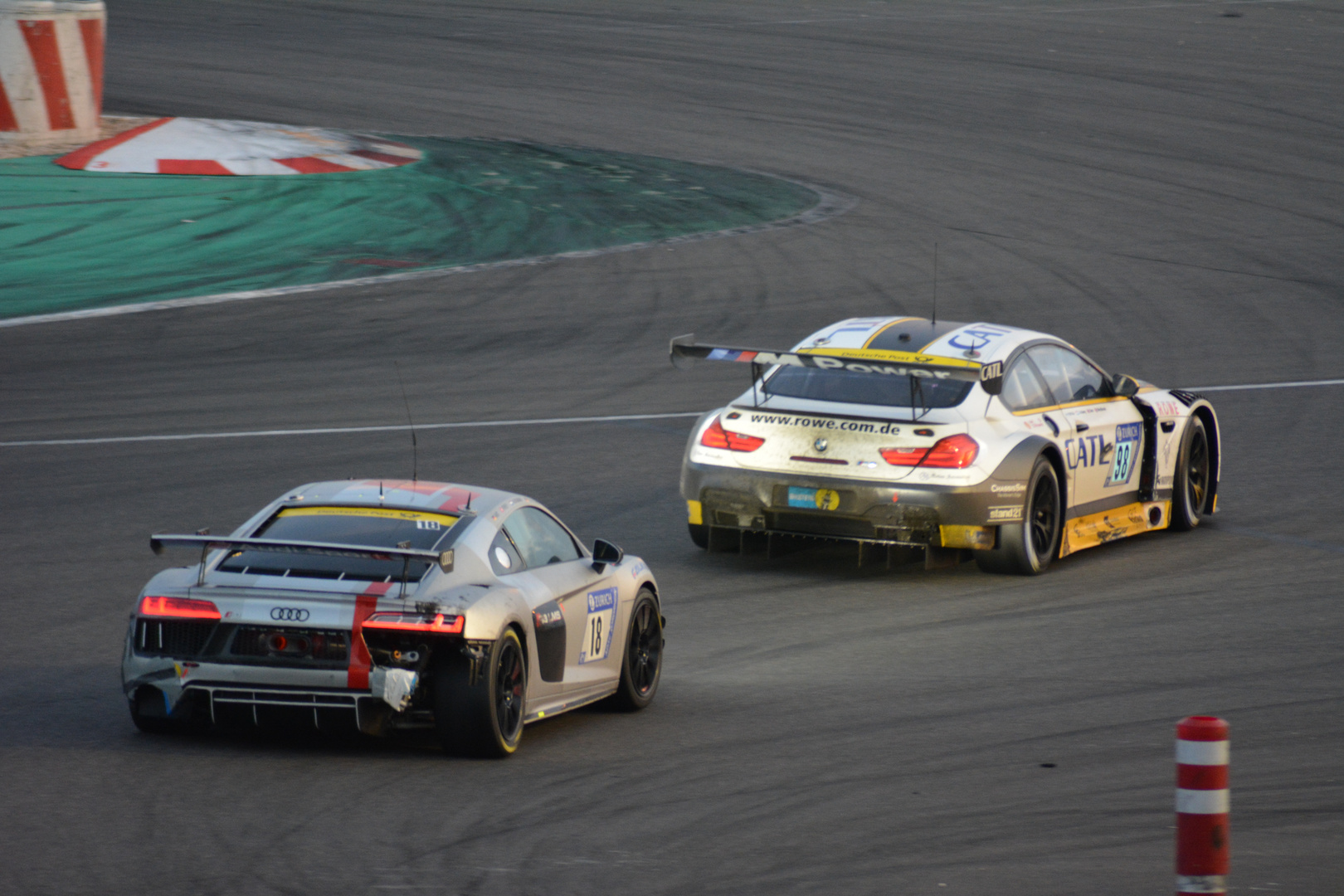 Audi R8 LMS GT3 vs BMW M6 GT3