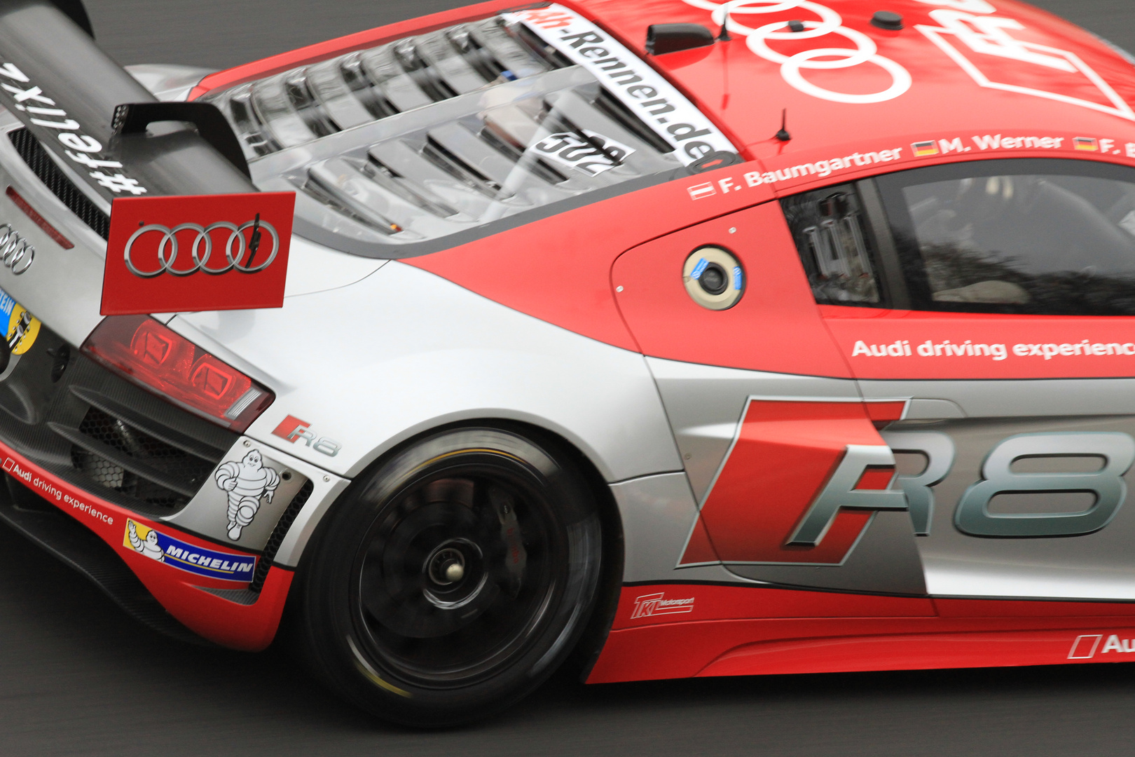 Audi R8 LMS -Testlauf für 24h Rennen