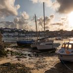 Audierne, Finistère, Bretagne, Abendstimmung als Einzelaufnahme