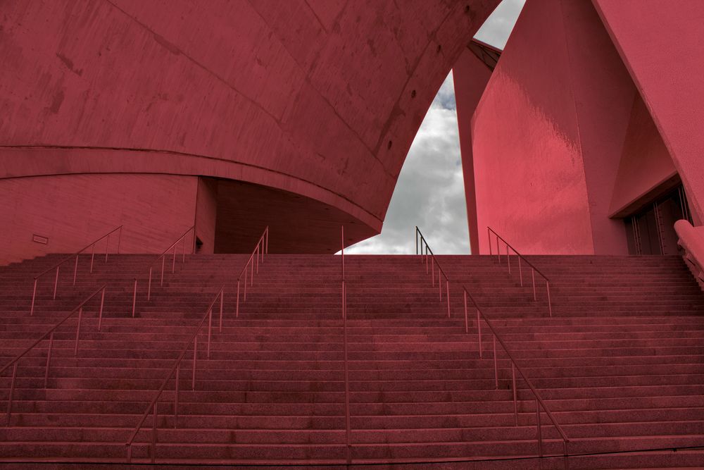 Auditorio de Tenerife, Santa Cruz, Teneriffa, Farbenspiel 6