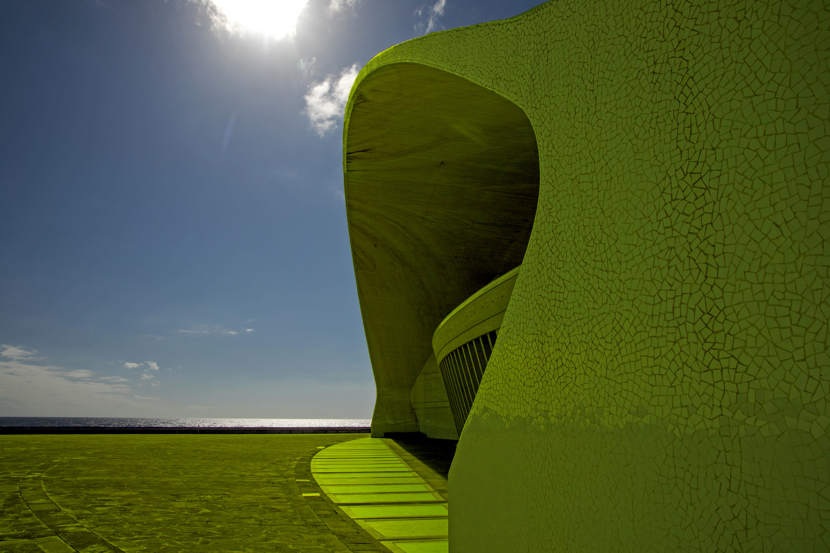 Auditorio de Tenerife, Santa Cruz, Teneriffa, Farbenspiel 8